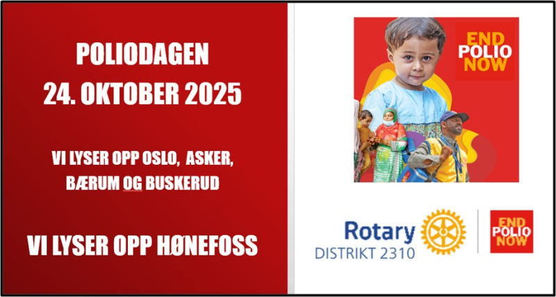 Rotary lyser opp Hønefoss
